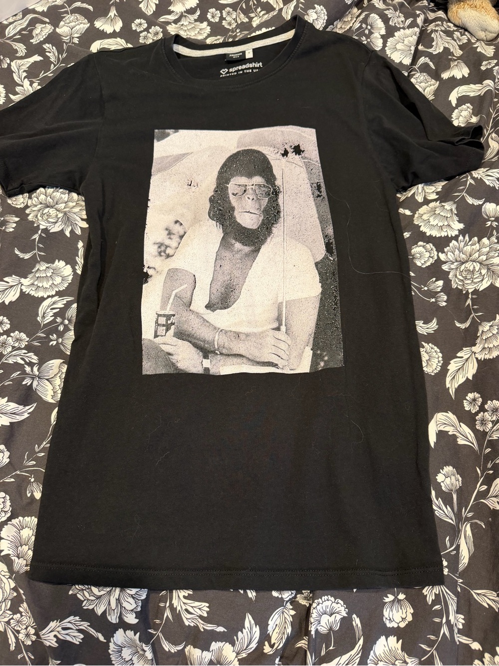 Spreadshirt Custom Planet of the Apes Black Graphic Tee